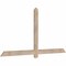 Ekena Millwork Eugene Smooth Timber Gable Bracket, Douglas Fir, 72"W x 36"H x 1 1/2"D x 3 1/2"F, 12/12 Pitch GBW072X36X0204EUG00SDF - alternate 4
